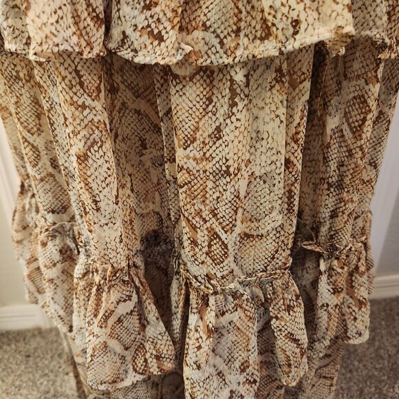 Jessica Simpson Snake Print Maxi Dress. NWT. Size Large - Picture 4 of 13